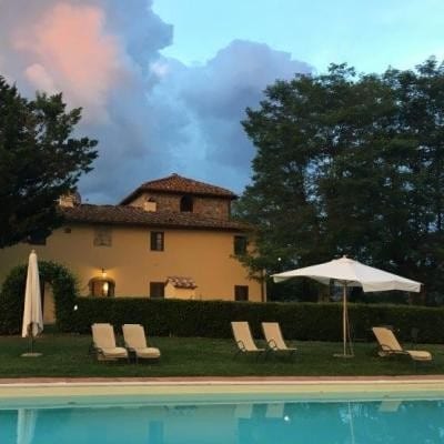 a villa in Tuscany